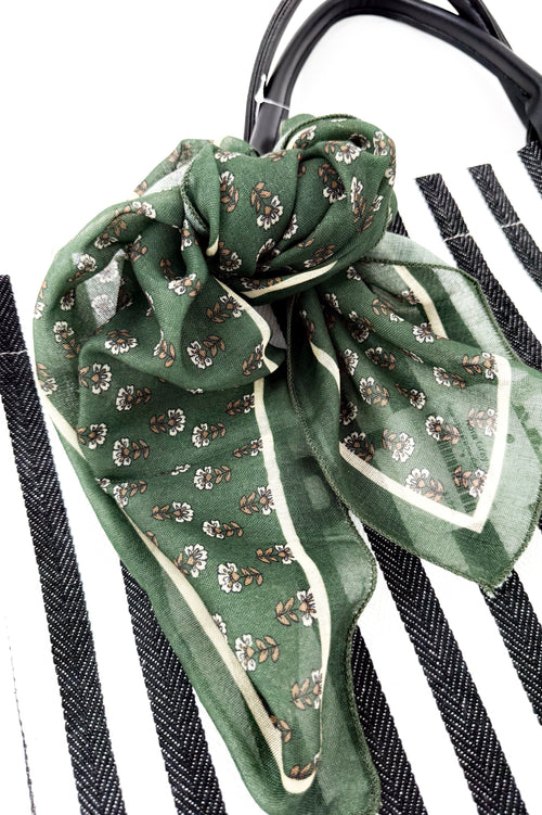 Tropical Floral Botanical Scarf