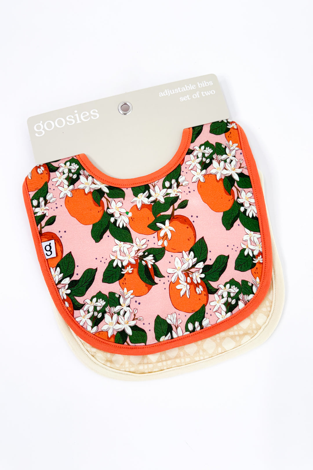 Orange Blossoms Bib Set