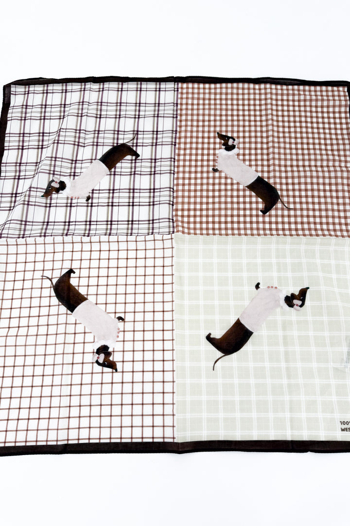 Dachshund Print Bandana Scarf