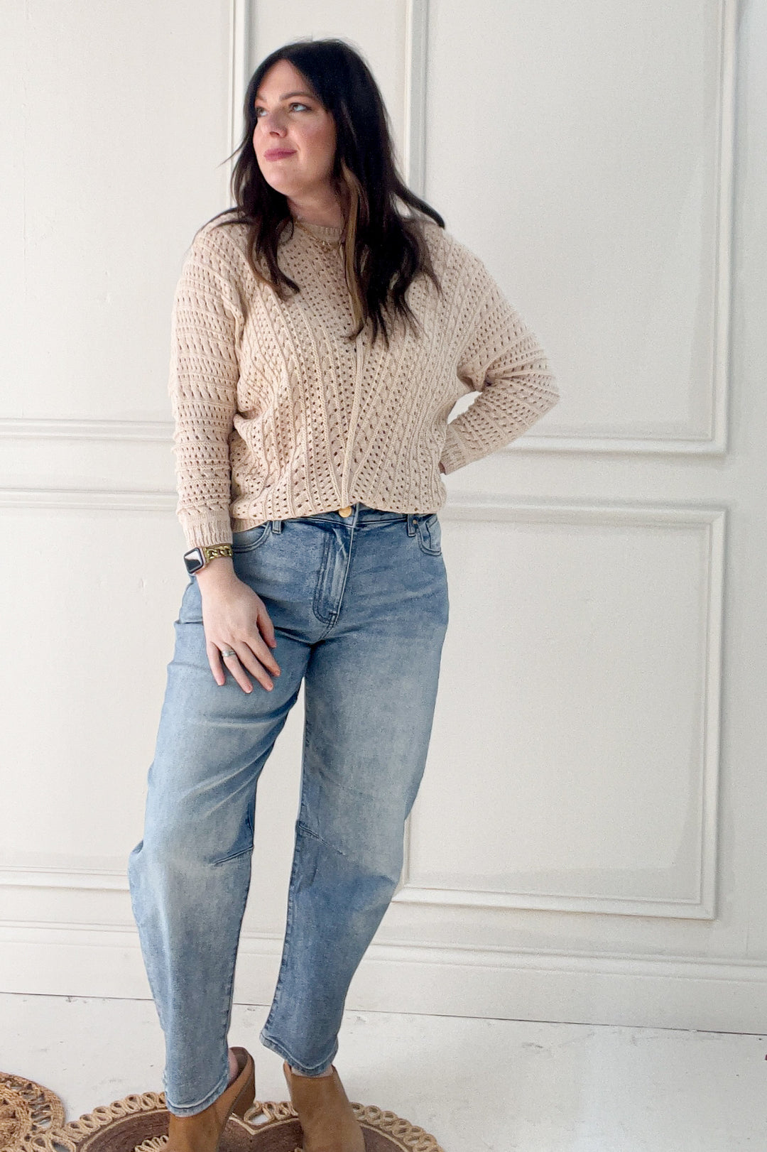 Dolman Sleeve Boatneck Sweater