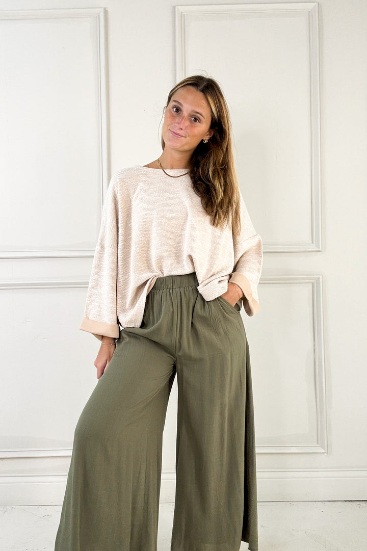 Soft Dolman Sleeve Everyday Sweater