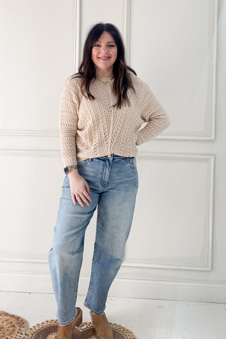 Dolman Sleeve Boatneck Sweater