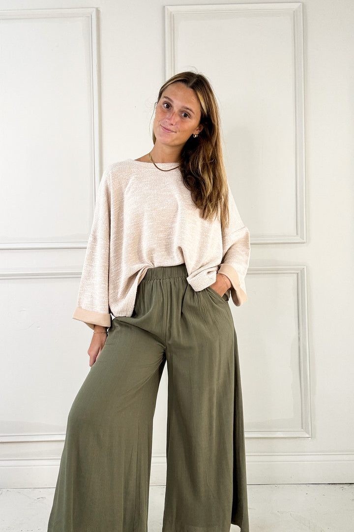 Soft Dolman Sleeve Everyday Sweater