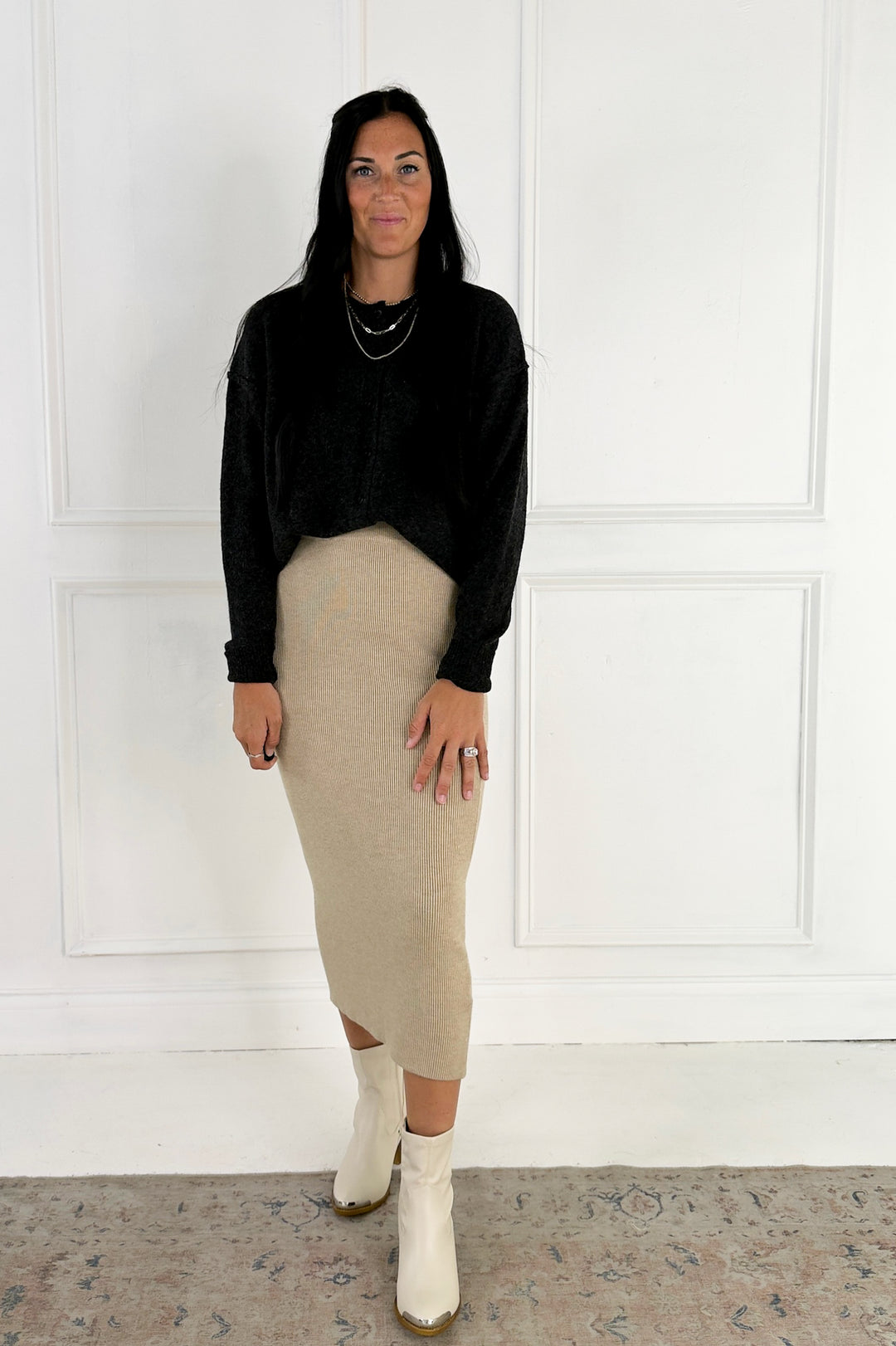 Wool Blend Button Up Sweater Cardigan