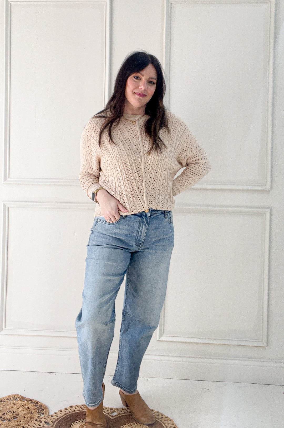 Dolman Sleeve Boatneck Sweater