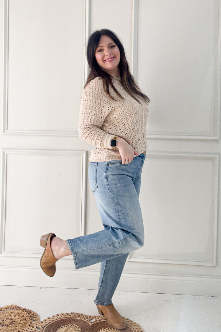 Dolman Sleeve Boatneck Sweater