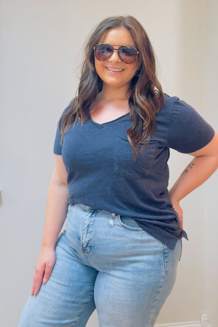 Z Supply Relaxed V-Neck Womens Pocket Tee