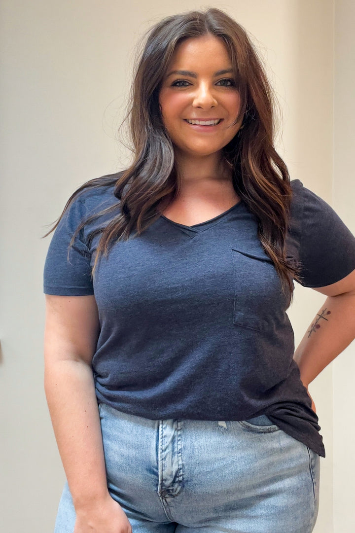 Z Supply Relaxed V-Neck Womens Pocket Tee