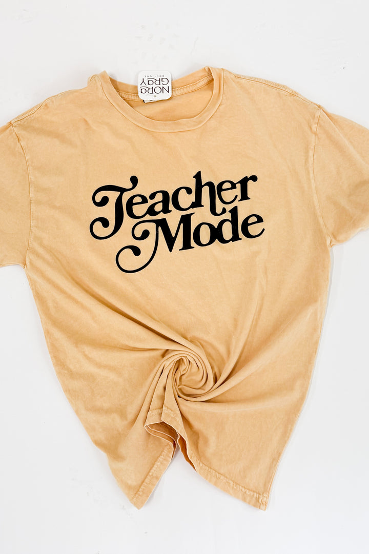 Teacher Mode Mineral Washed Graphic Tee