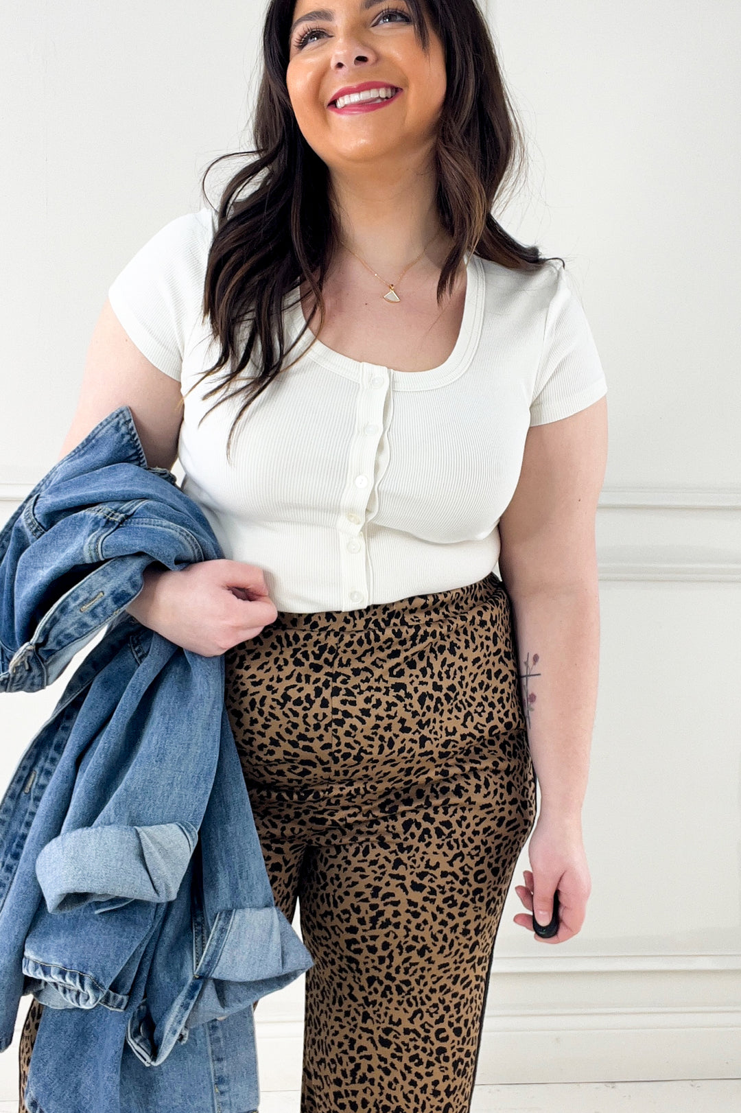 Kellie Full Button Front Short Sleeve Top