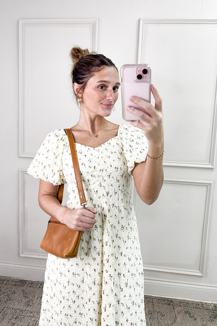 Printed Texture Knit Mini Dress