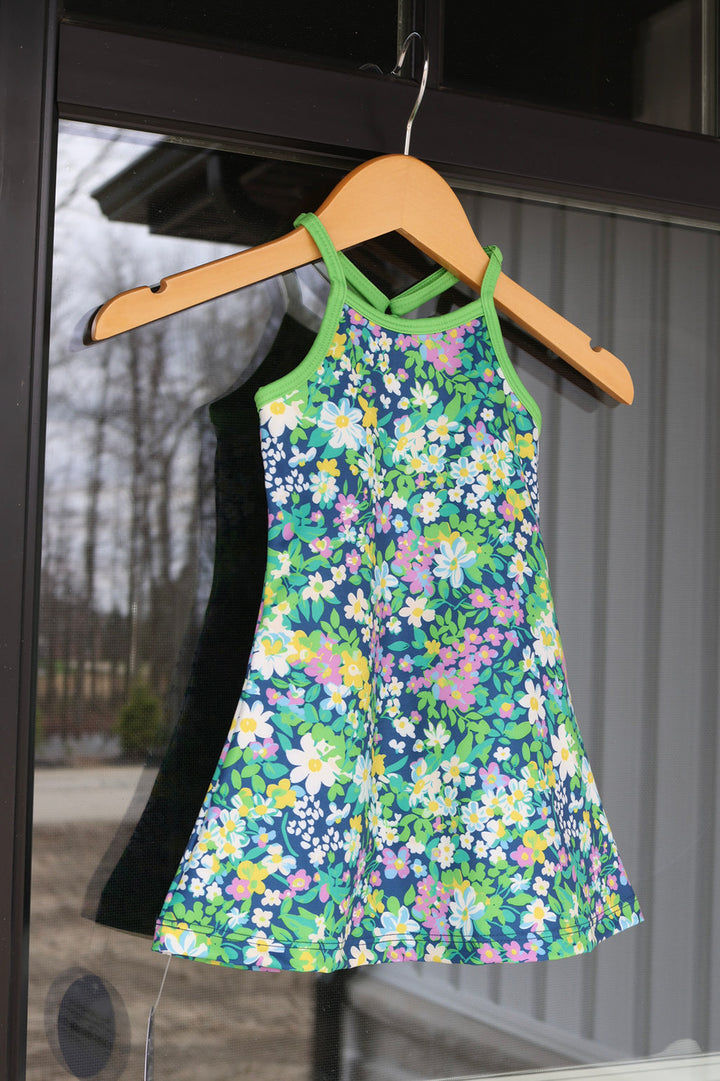 Girls Breezing Floral Athletic Dress