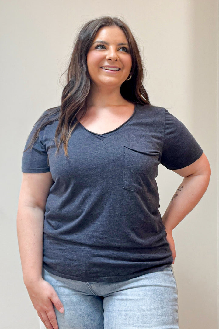 Z Supply Relaxed V-Neck Womens Pocket Tee