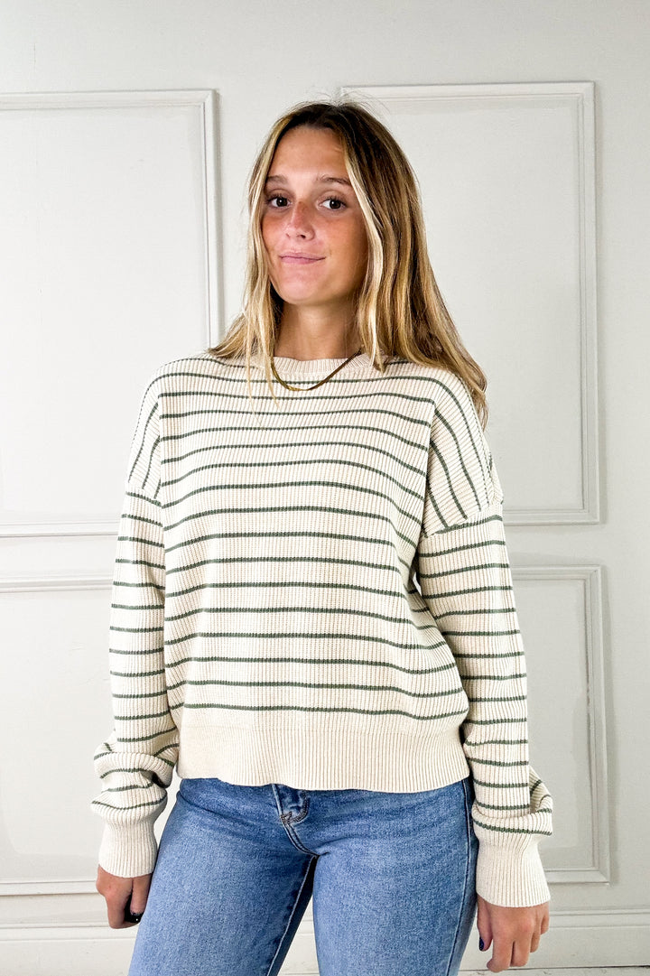 Thread & Supply Ely Drop Shoulder Ribbed Sweater