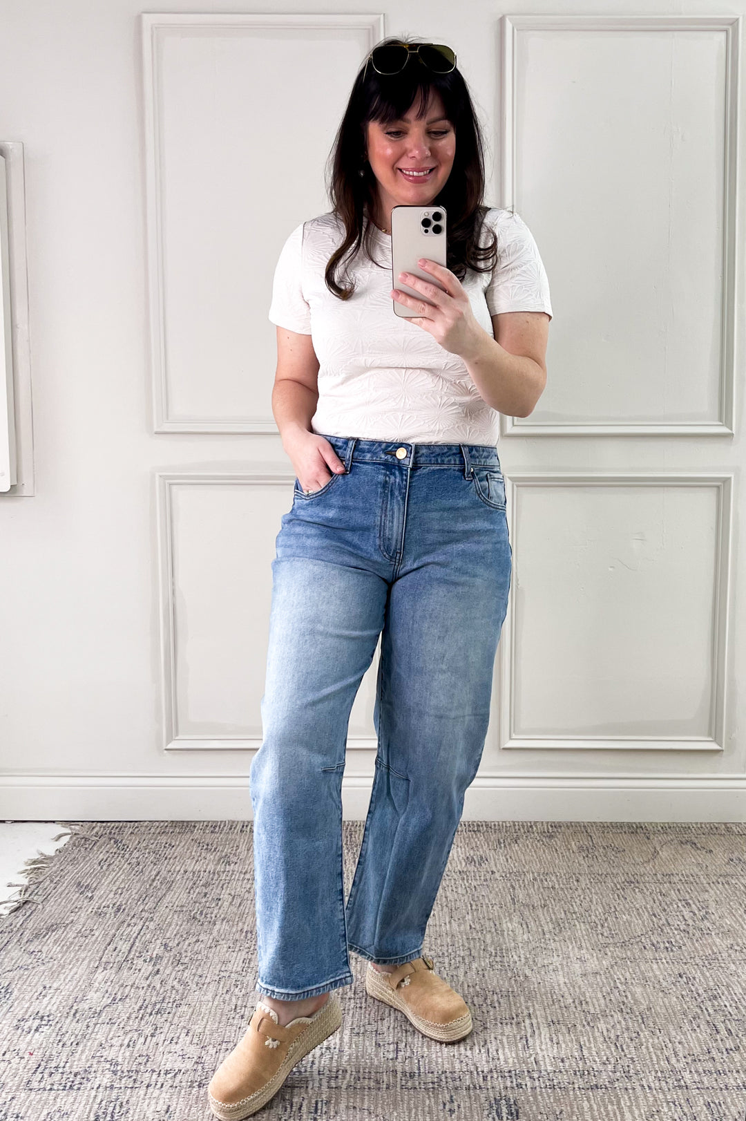 Ashley Slouchy Barrel Straight Leg Jeans | Kut from the Kloth