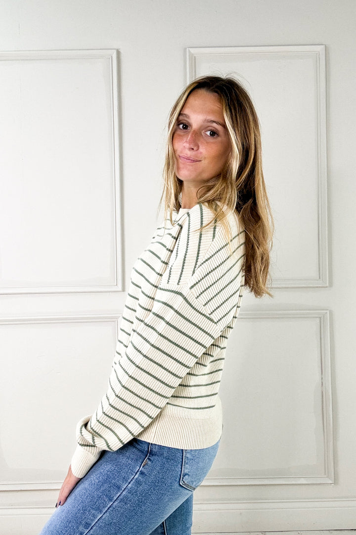 Thread & Supply Ely Drop Shoulder Ribbed Sweater