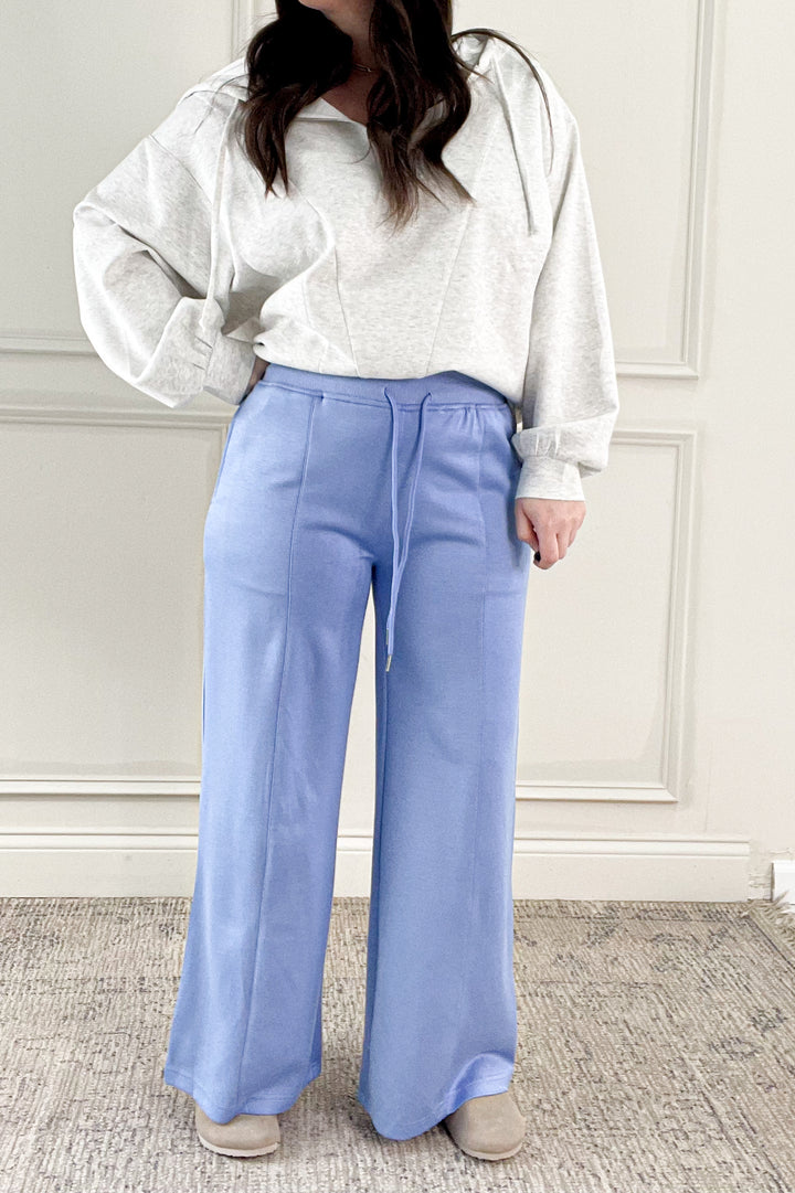 Luxeknit Wide Leg Drawstring Sweatpants