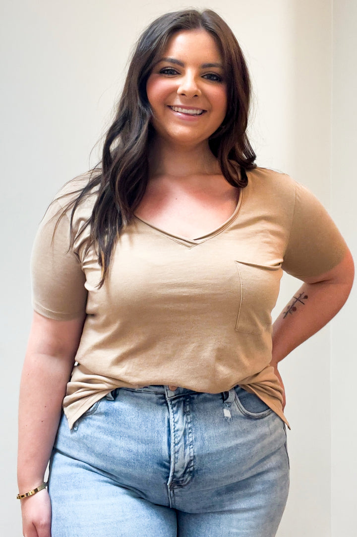 Z Supply Relaxed V-Neck Womens Pocket Tee