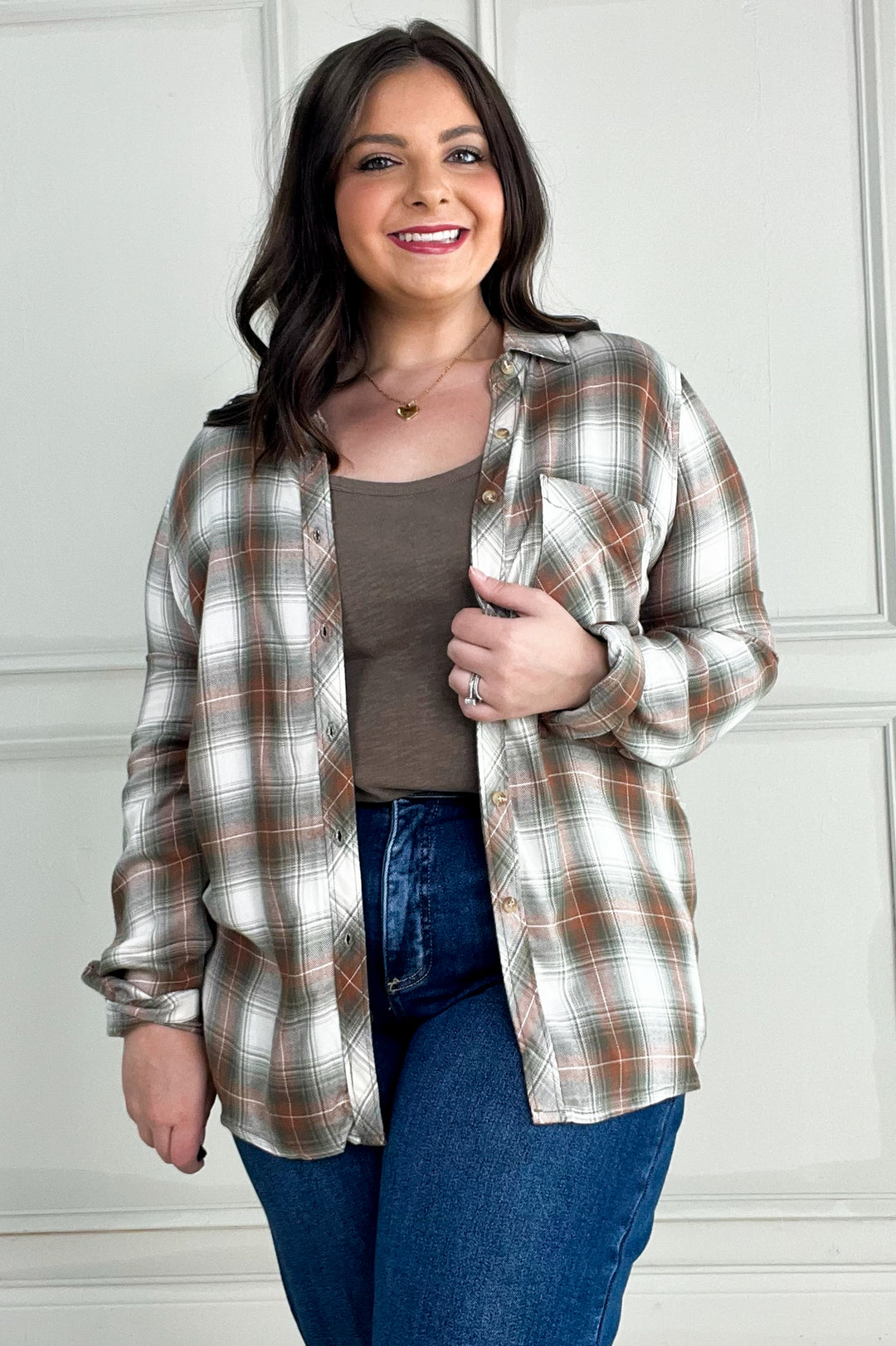 Robertson Plaid Long Sleeve Button Up Shirt