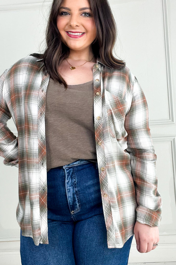 Robertson Plaid Long Sleeve Button Up Shirt