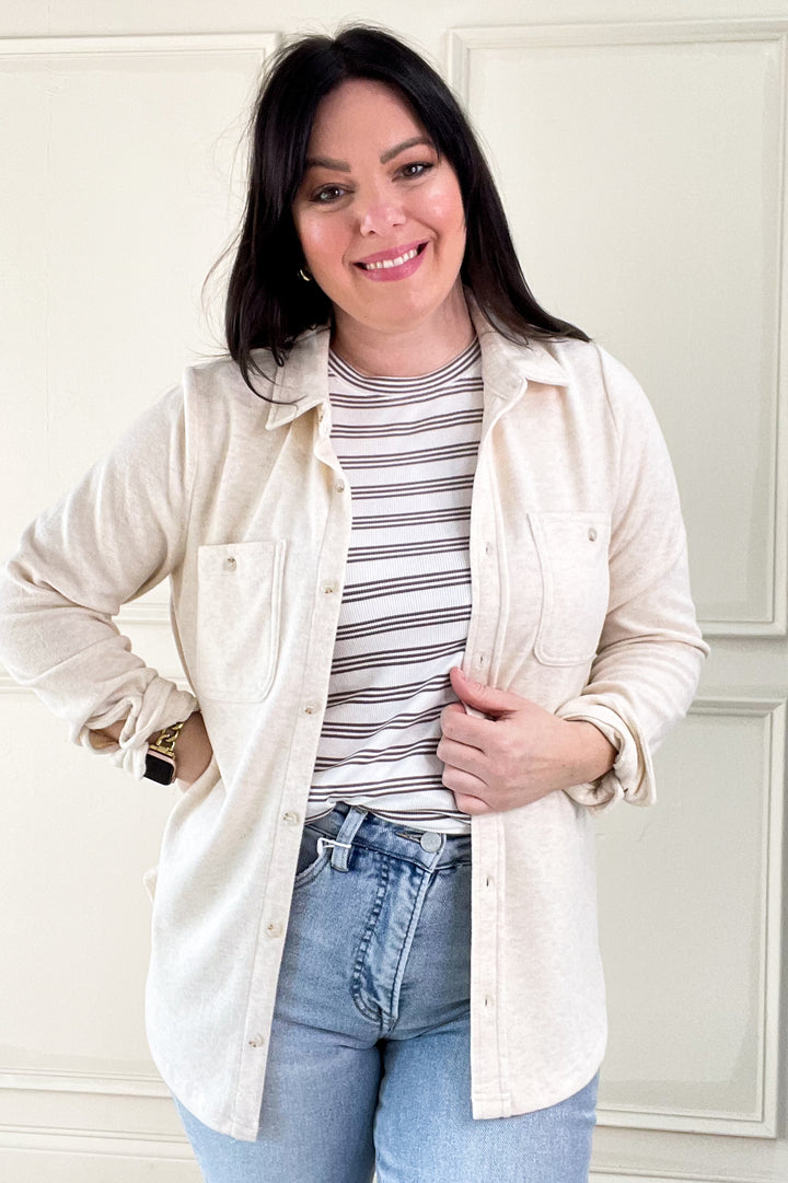 Lewis Button Up Cardigan Shirt