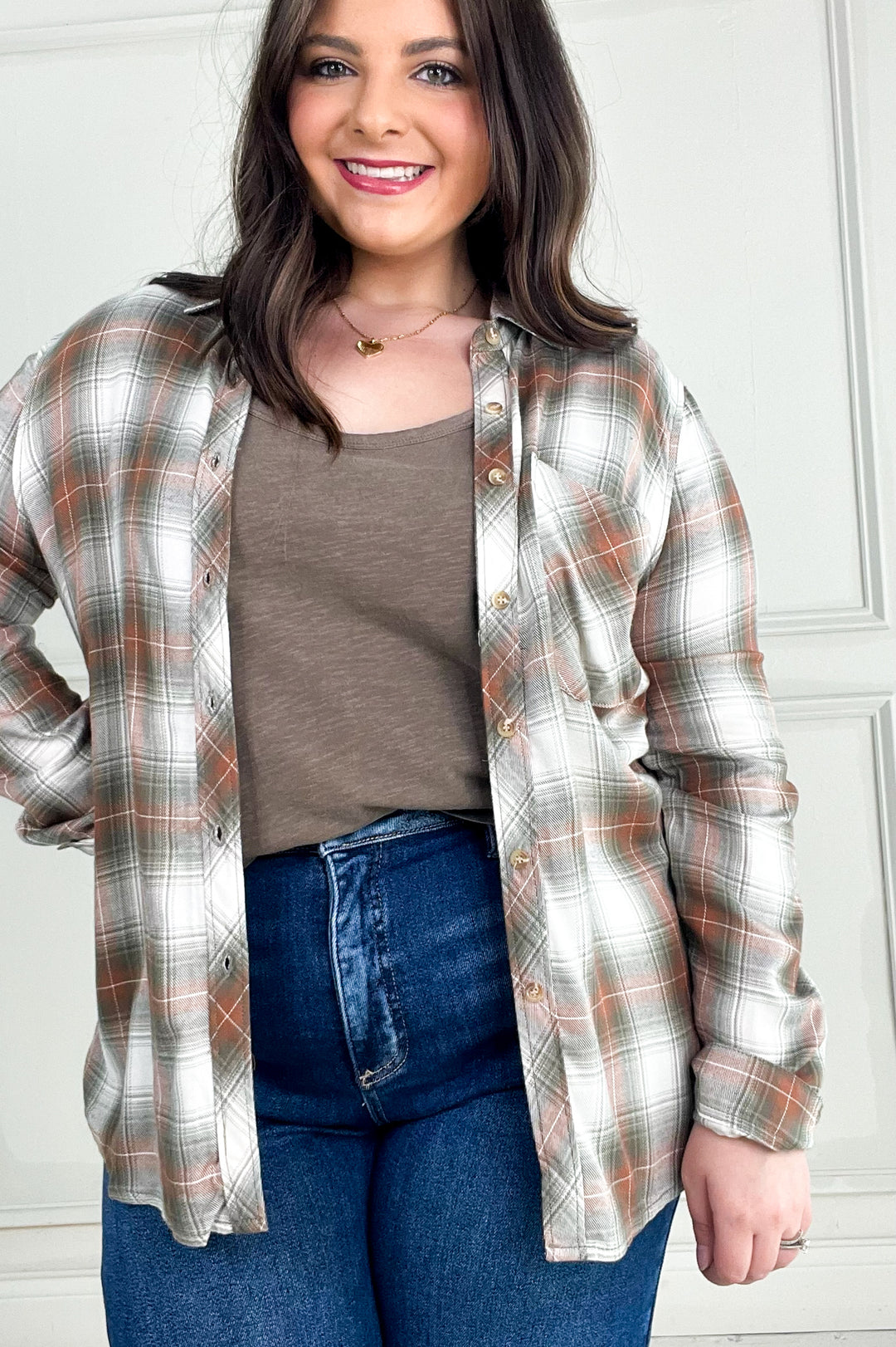 Robertson Plaid Long Sleeve Button Up Shirt