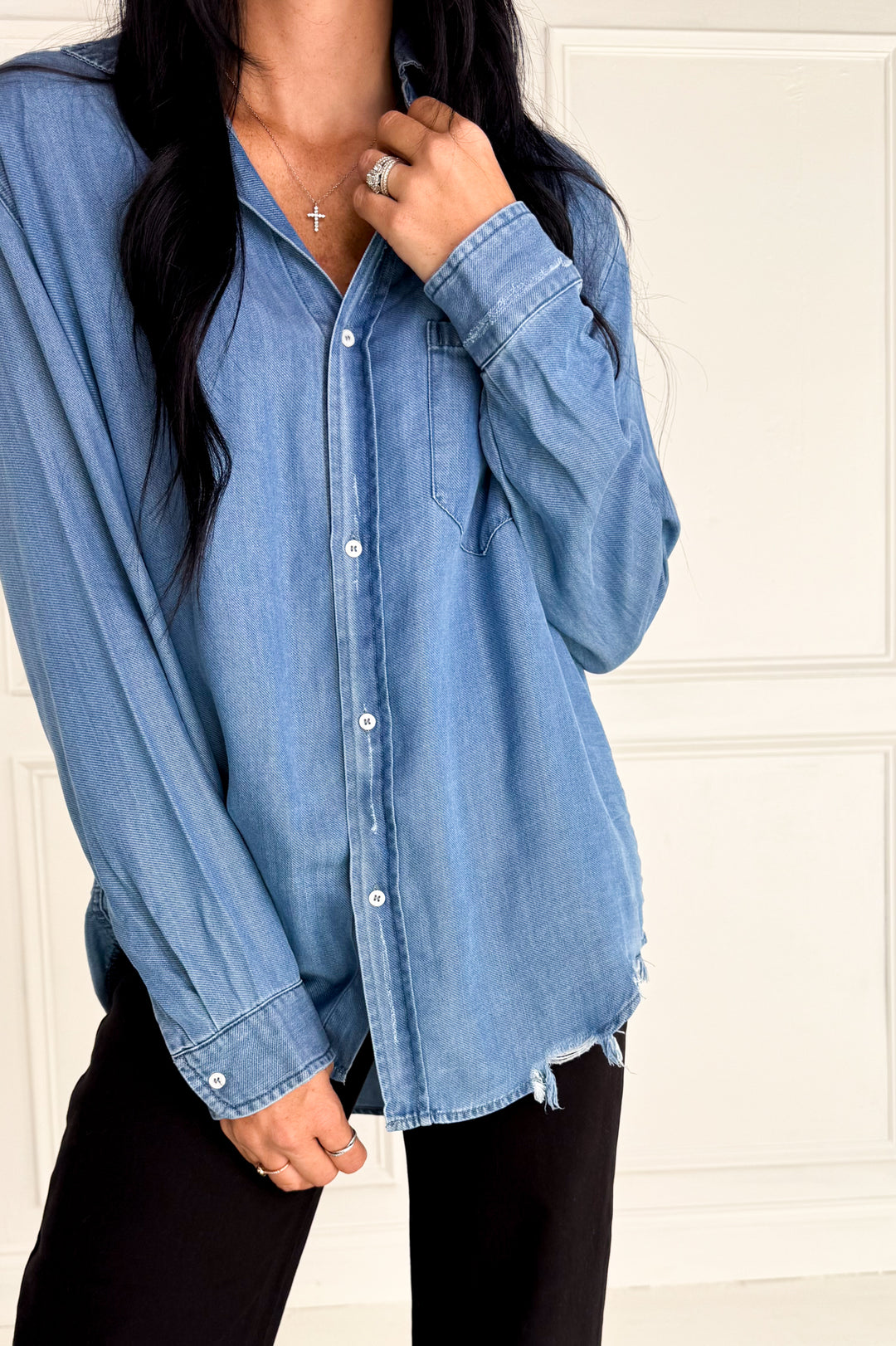 Timeless Layering Button Top