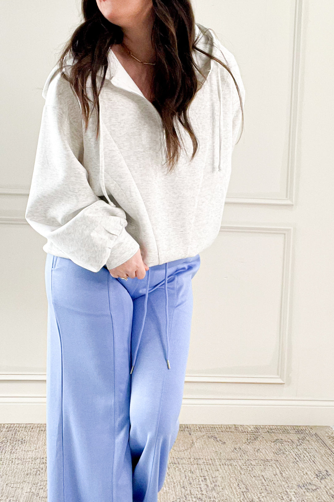 Luxeknit Wide Leg Drawstring Sweatpants
