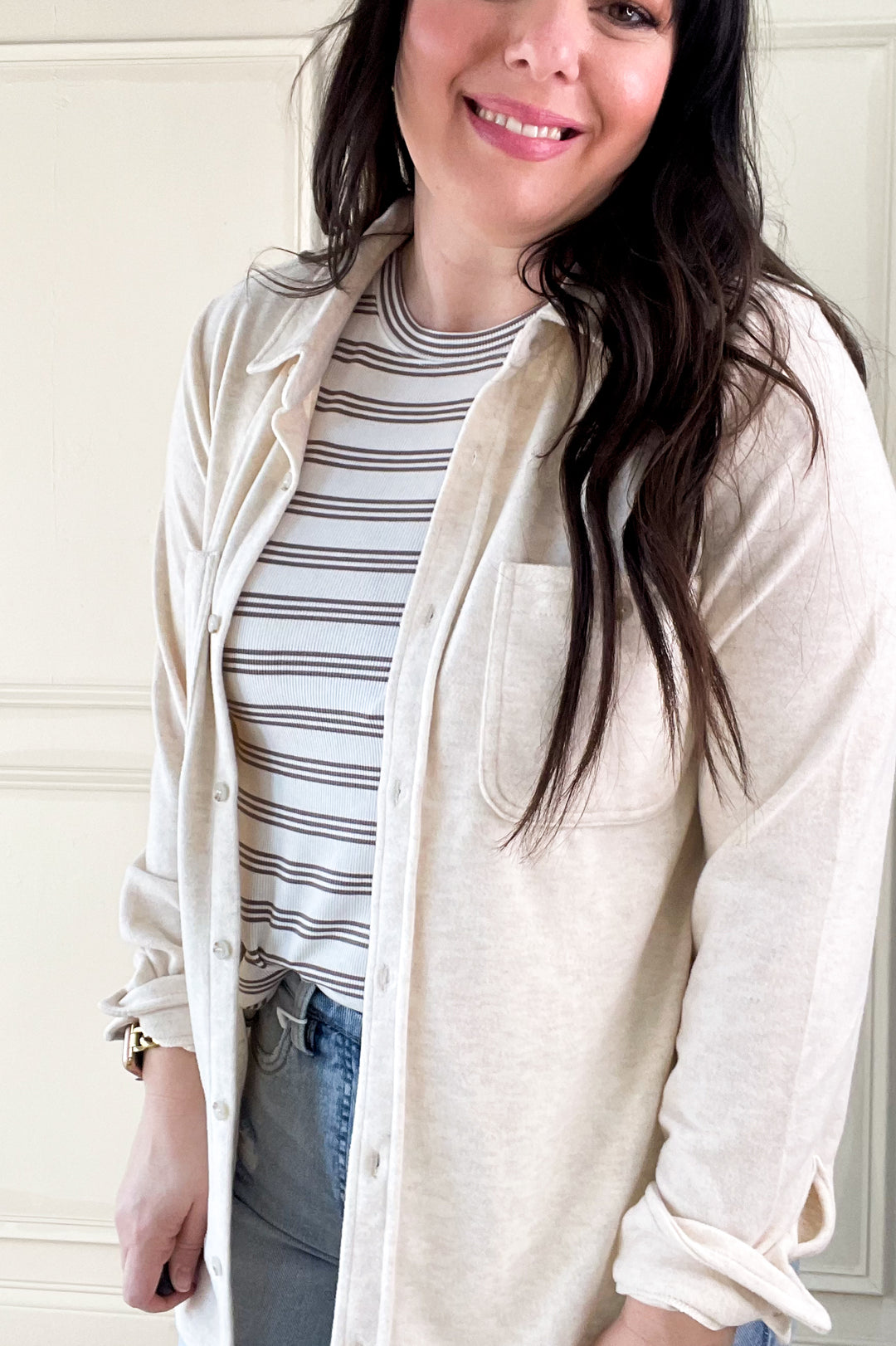 Lewis Button Up Cardigan Shirt