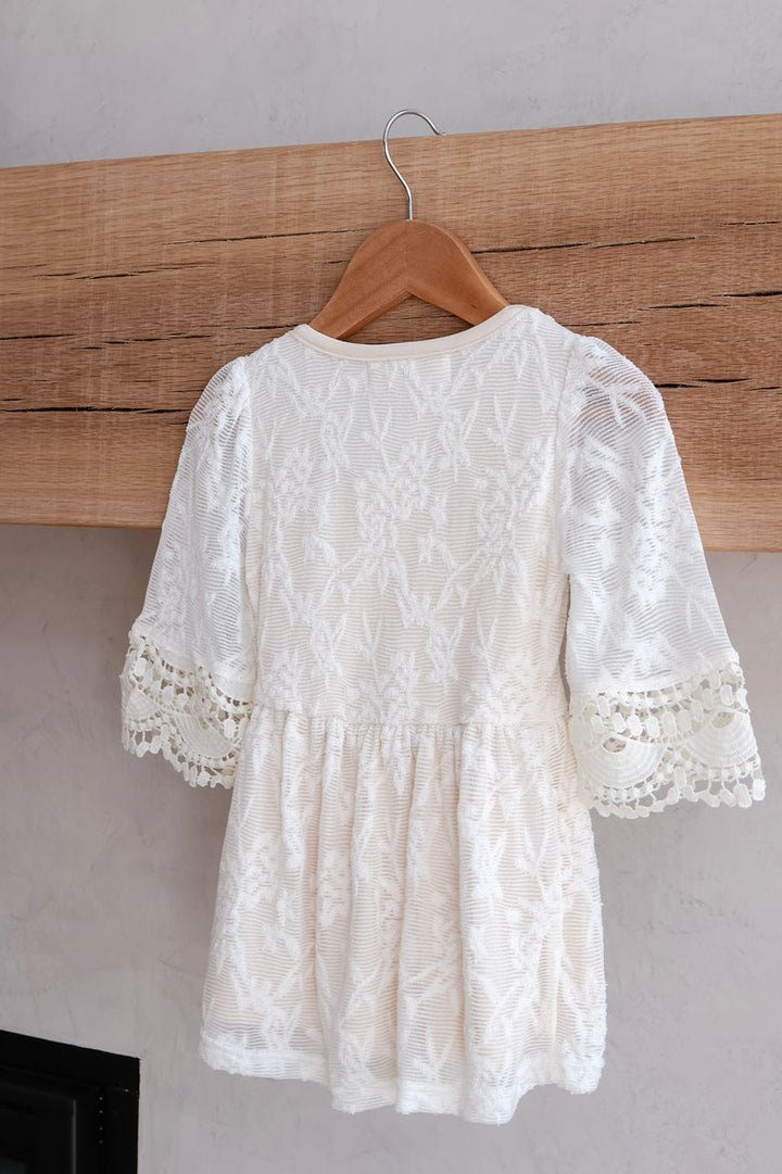 Mommy & Me Ivory Lace Dress Child
