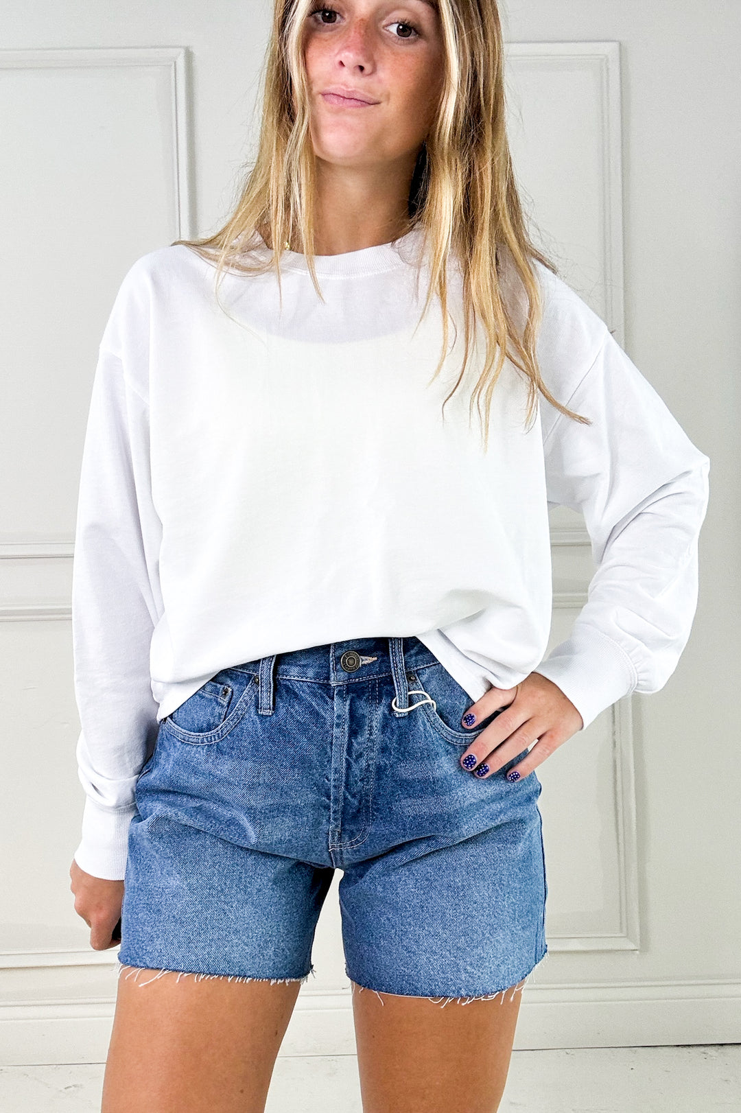 Z Supply - Everyday Hi Rise Denim Shorts | Vintage Indigo