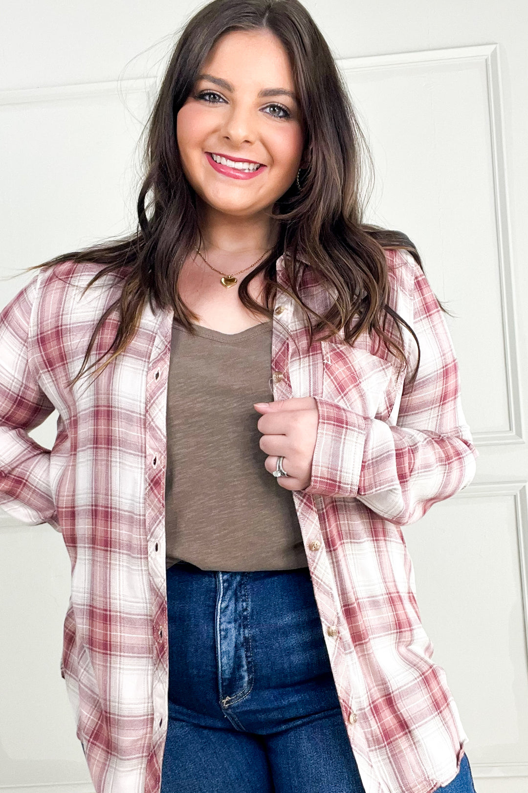 Robertson Plaid Long Sleeve Button Up Shirt