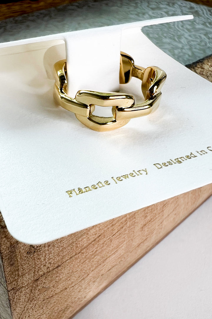 Brooklyn 18K Gold Stack Braided Non-Tarnish Ring
