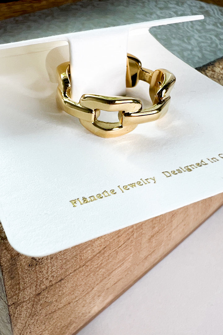 Brooklyn 18K Gold Stack Braided Non-Tarnish Ring