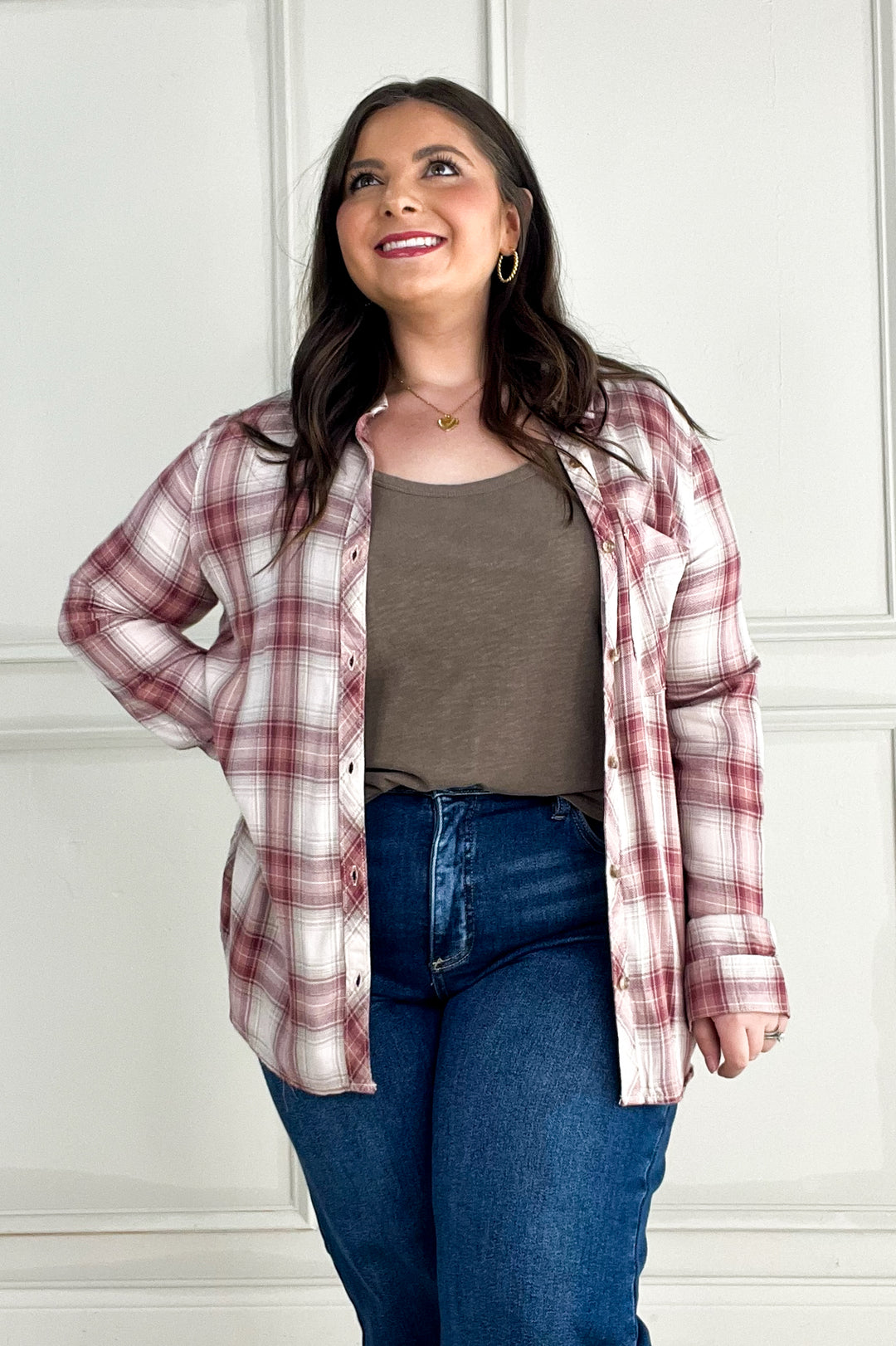 Robertson Plaid Long Sleeve Button Up Shirt