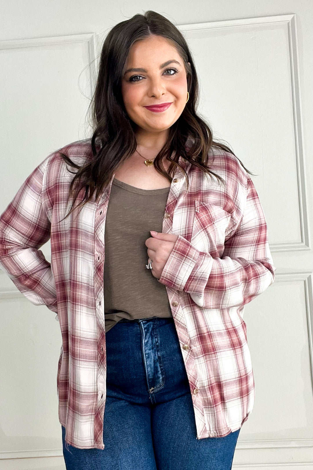 Robertson Plaid Long Sleeve Button Up Shirt