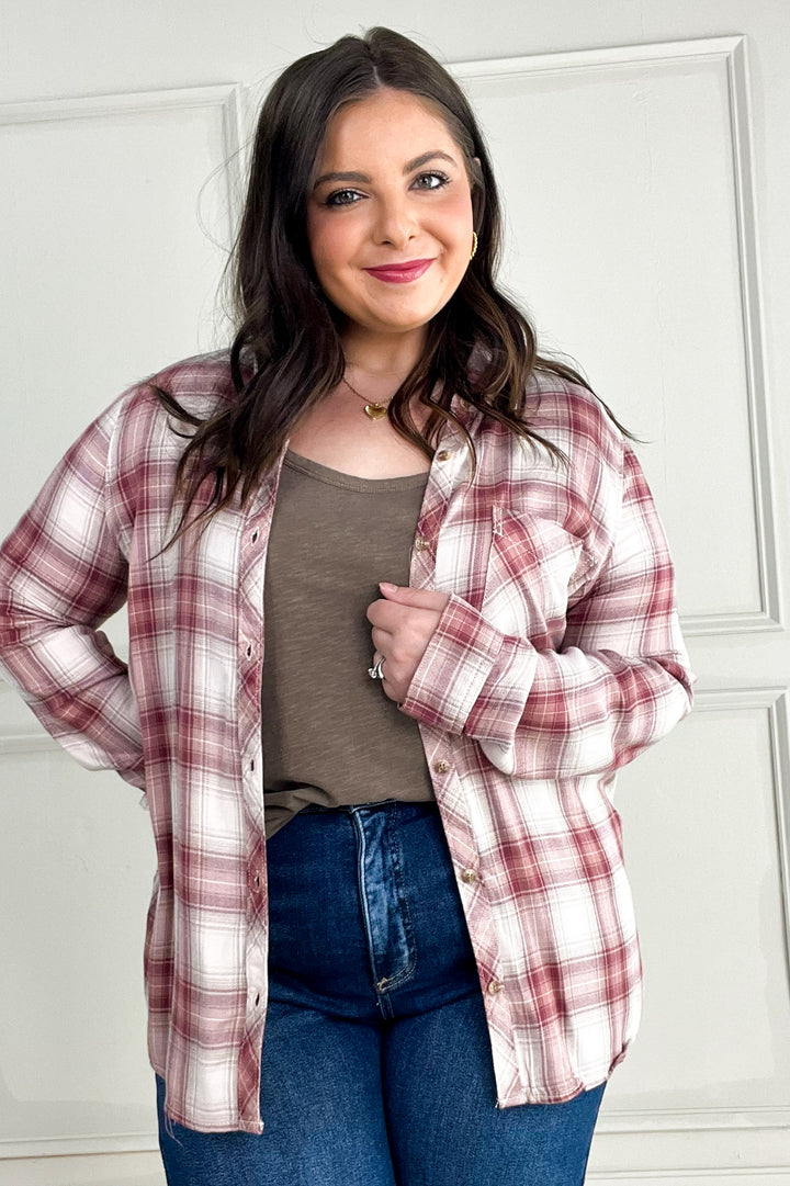 Robertson Plaid Long Sleeve Button Up Shirt