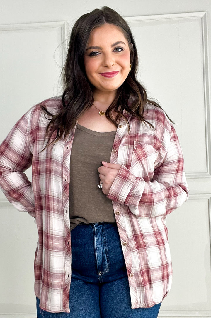 Robertson Plaid Long Sleeve Button Up Shirt