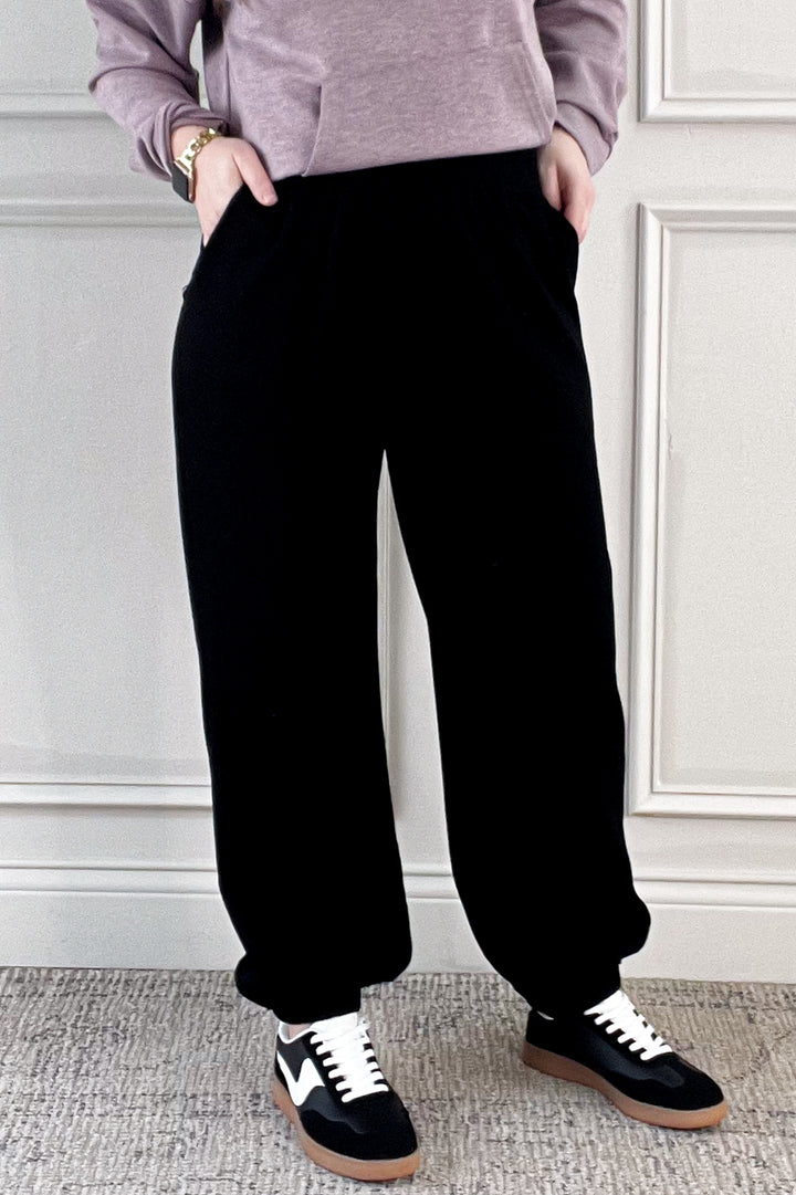 Luxeknit Seam Detail Wide Band Joggers