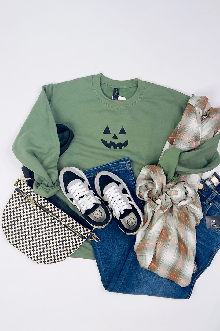 Jack-O’-Lantern Embroidered Sweatshirt