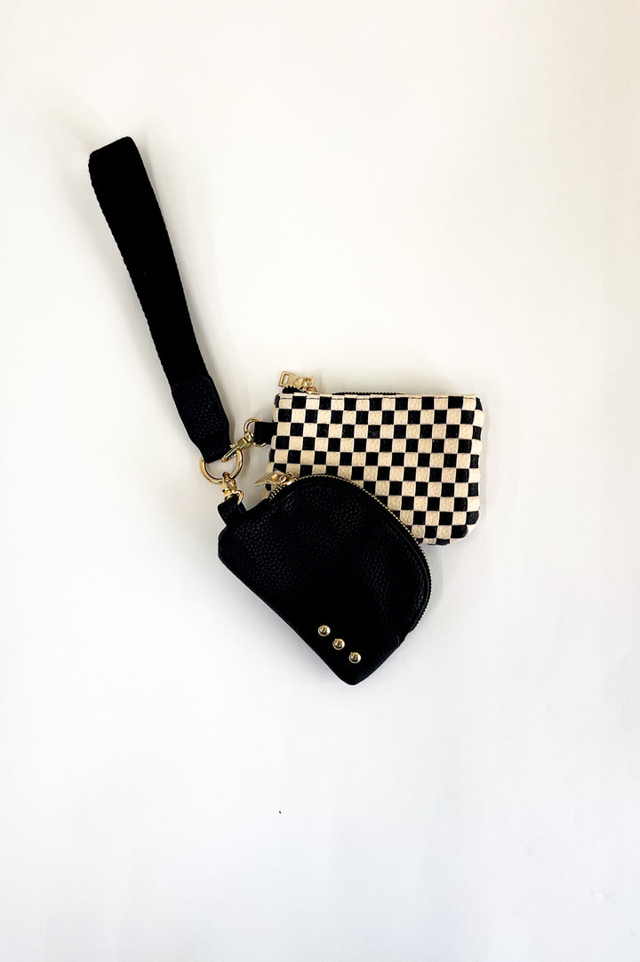 Wonderlust Woven Dual Pouch Wristlet