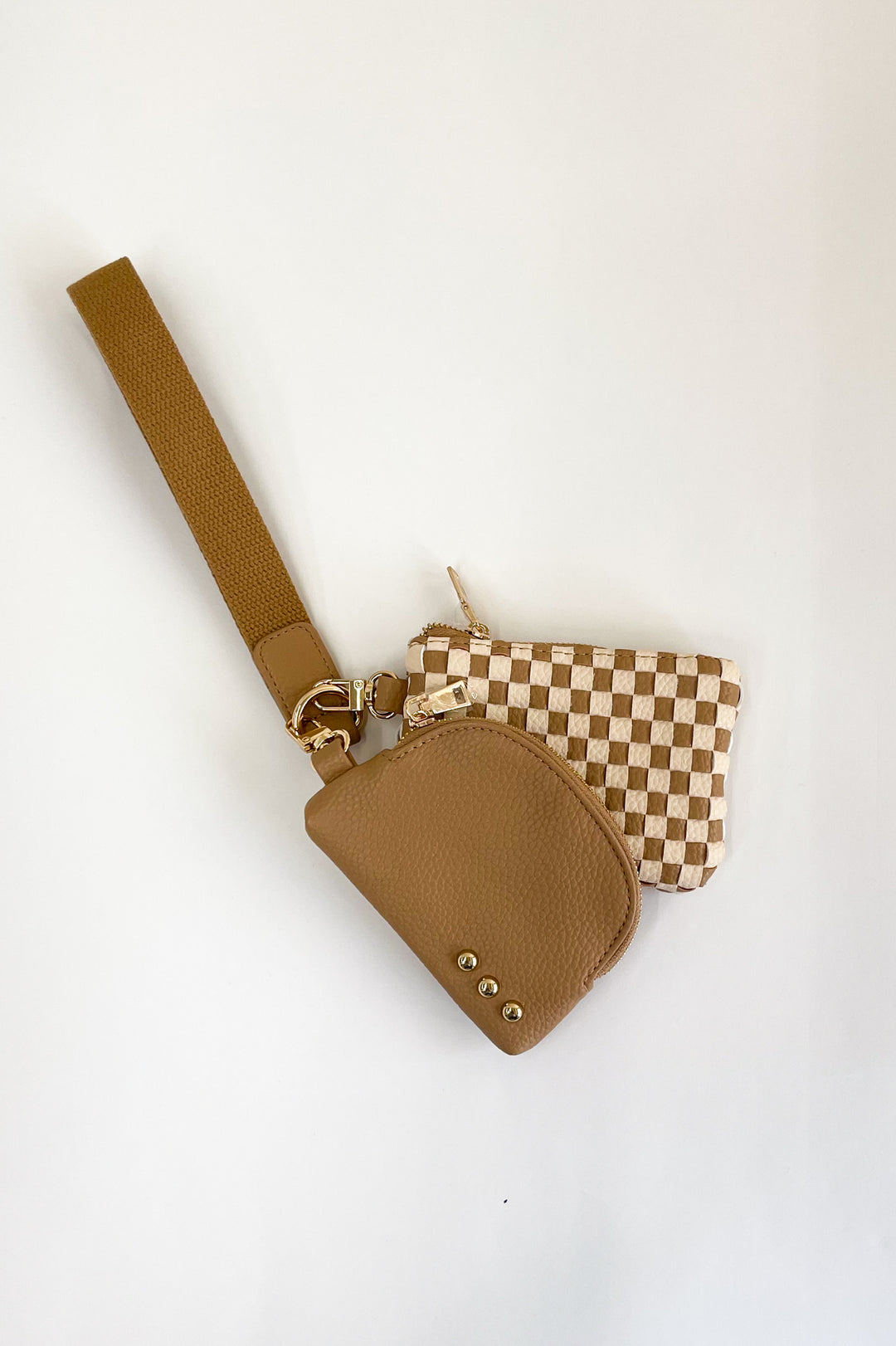 Wonderlust Woven Dual Pouch Wristlet