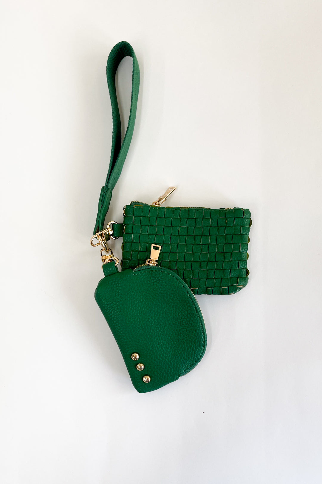 Wonderlust Woven Dual Pouch Wristlet