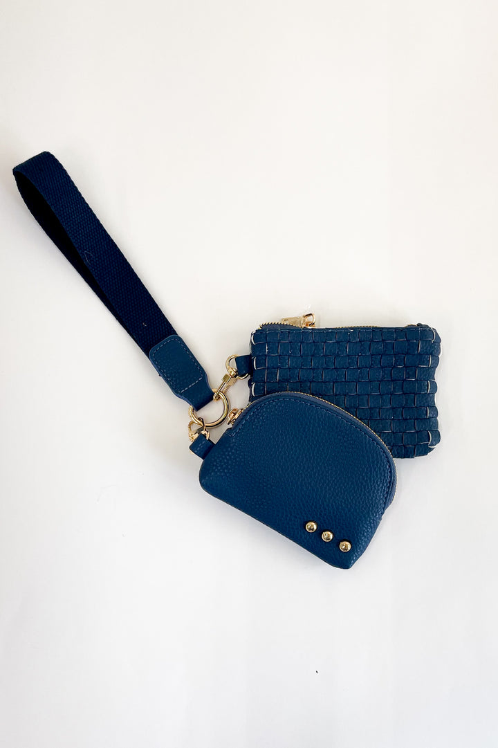 Wonderlust Woven Dual Pouch Wristlet