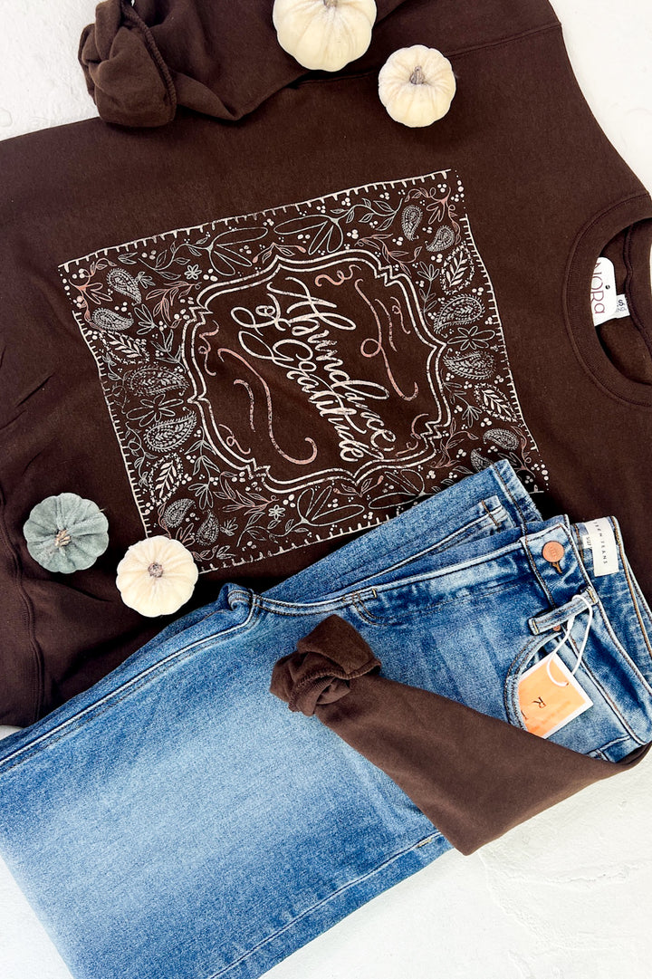 Abundance of Gratitude Graphic Sweatshirt