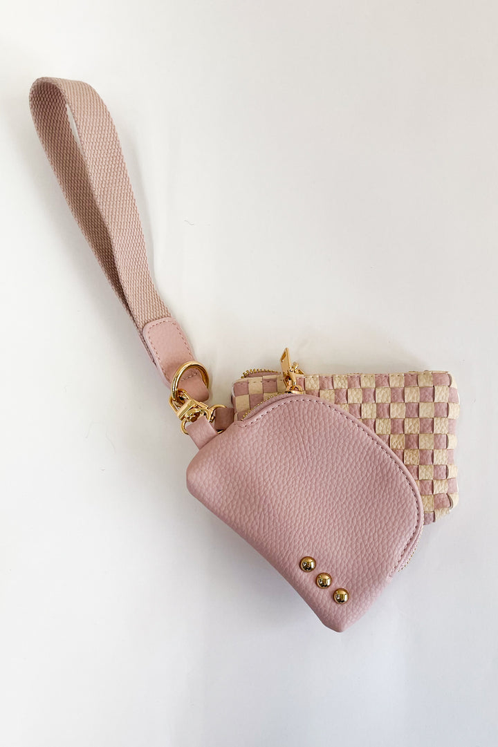 Wonderlust Woven Dual Pouch Wristlet