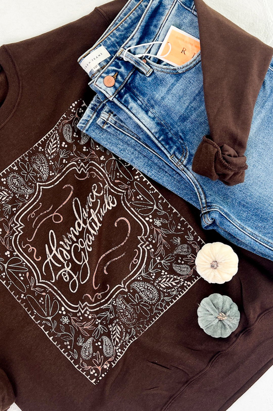 Abundance of Gratitude Graphic Sweatshirt