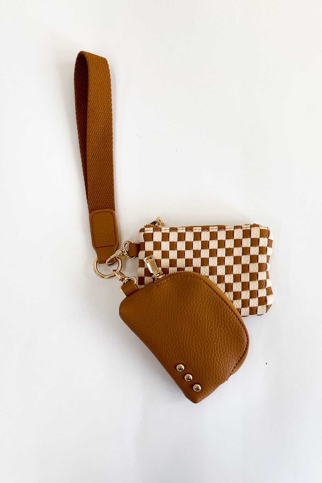 Wonderlust Woven Dual Pouch Wristlet