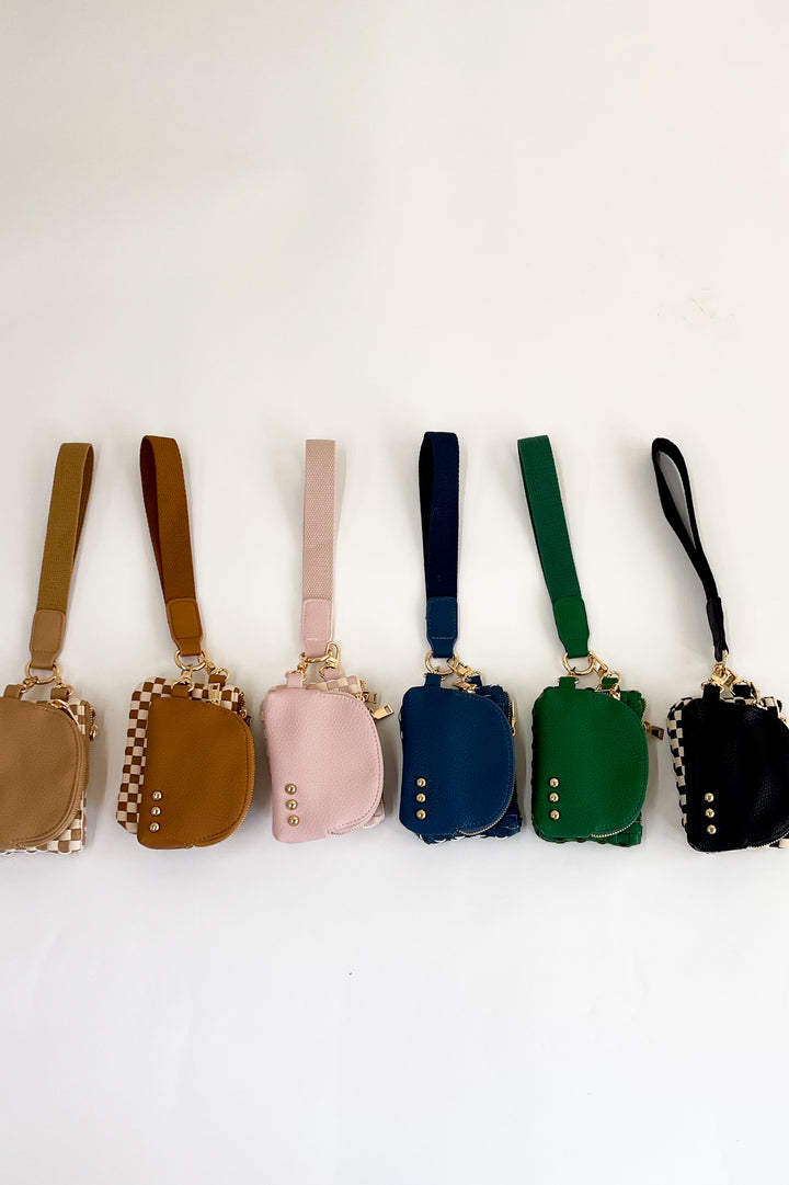 Wonderlust Woven Dual Pouch Wristlet