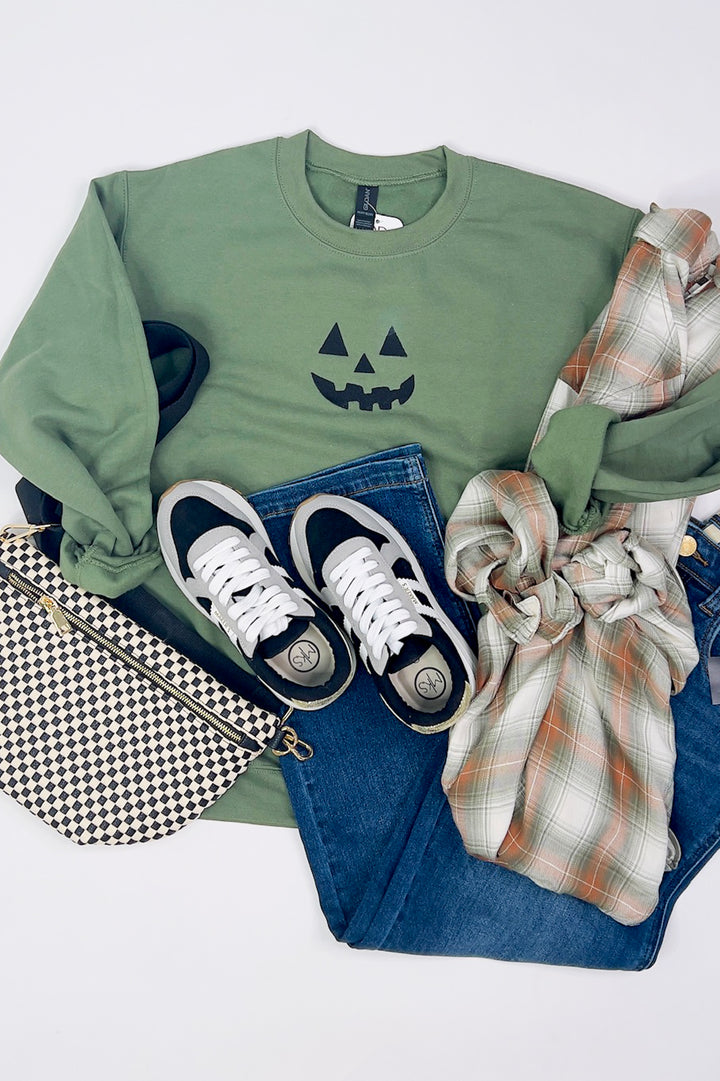 Jack-O’-Lantern Embroidered Sweatshirt